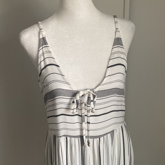 New Roxy Summer Beach Ready Sleeveless Cover Up Maxi Dress - Picture 6 of 9